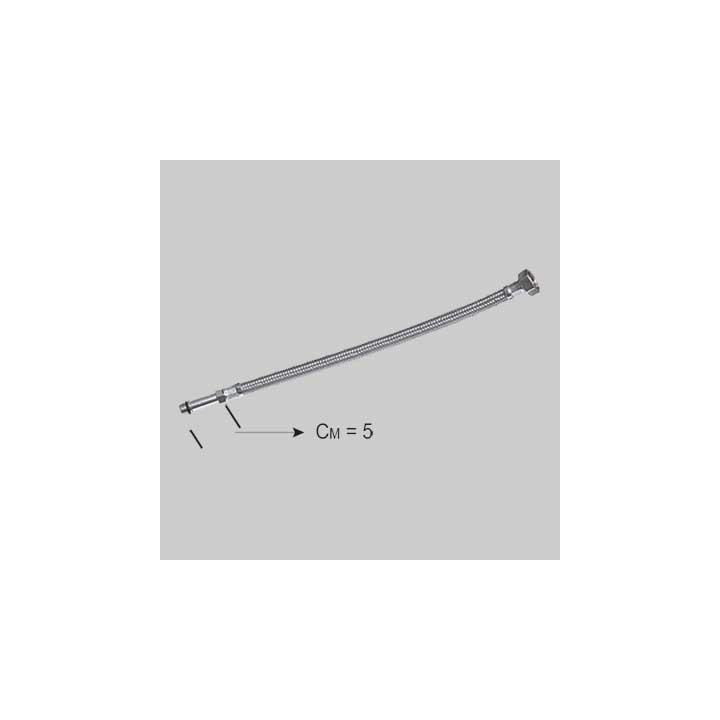 FLESSIBILE INOX PER MONOCOMANDO LUNGO - F 3/8 x M 12 cm 35