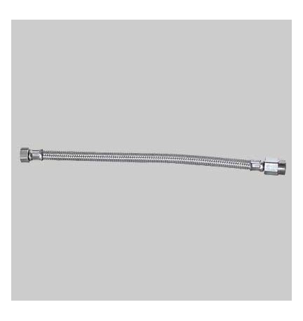 FLESSIBILE INOX M 3/8 PROLUNGATO F 1/2 - cm 30