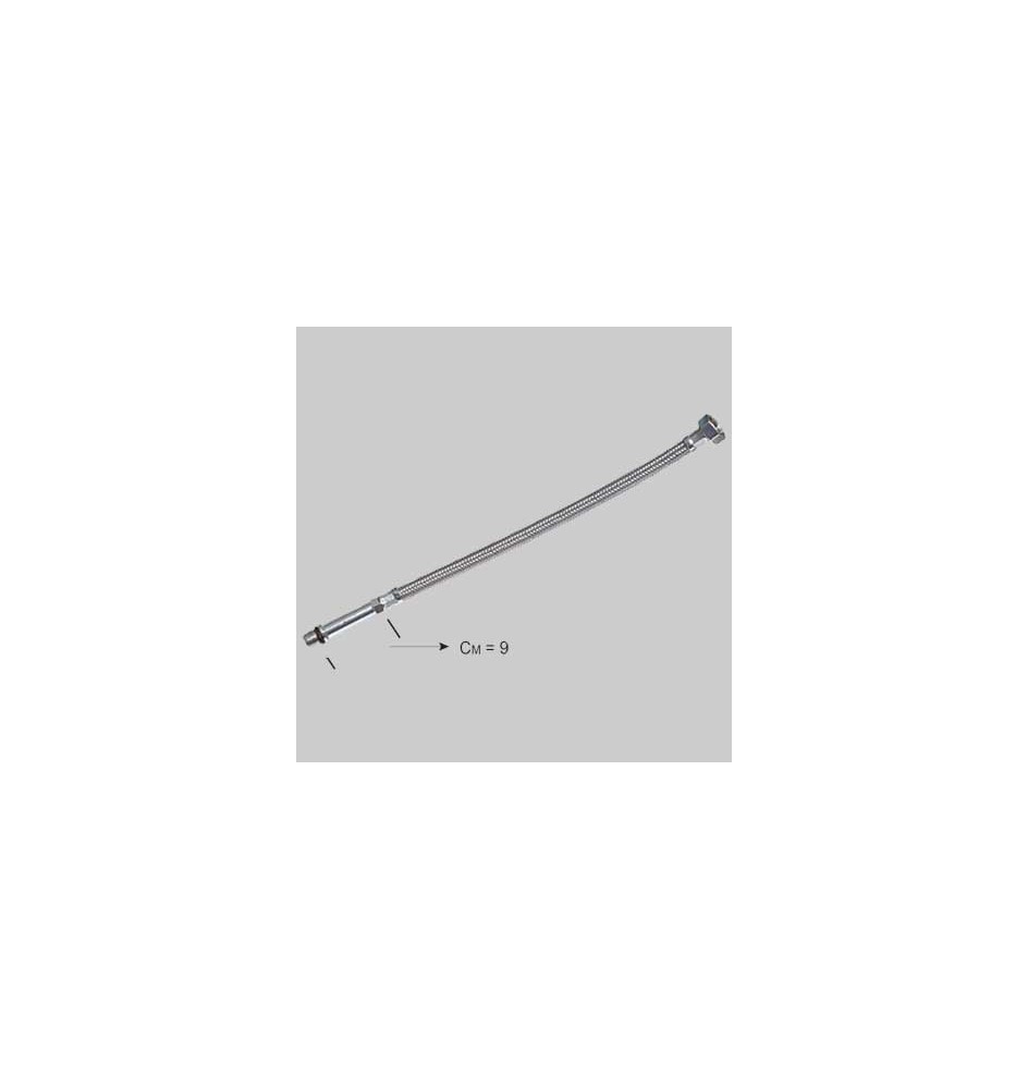 FLESSIBILE INOX PER MONOCOMANDO LUNGHISSIMO - F 1/2 x M 10 cm 35
