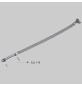 FLESSIBILE INOX PER MONOCOMANDO LUNGHISSIMO - F 1/2 x M 10 cm 35