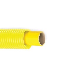 TUBO MULTISTRATO PER GAS CON GUAINA CORRUGATA GIALLA Diam. 20 x 2