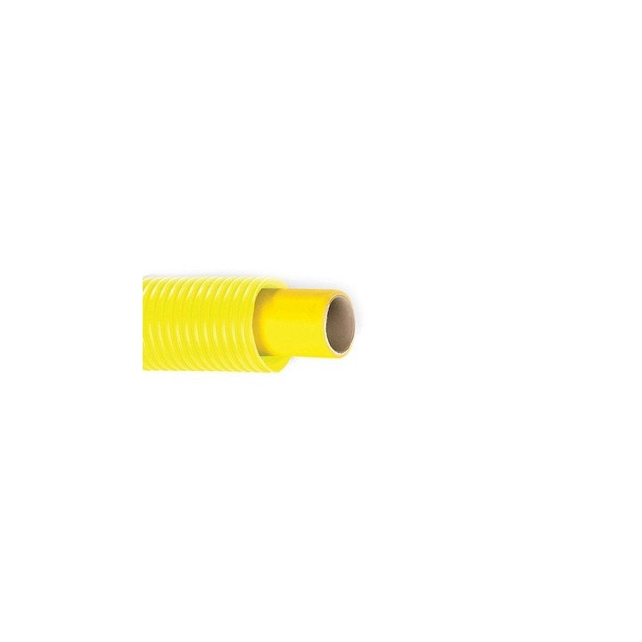 TUBO MULTISTRATO PER GAS CON GUAINA CORRUGATA GIALLA Diam. 20 x 2