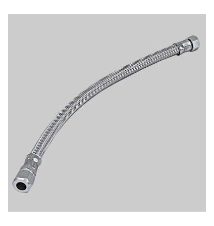 FLESSIBILE INOX CON BICONO FEMMINA - cm 30 F 1/2 x bicono 10