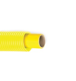 TUBO MULTISTRATO PER GAS CON GUAINA CORRUGATA GIALLA Diam. 26 x 3