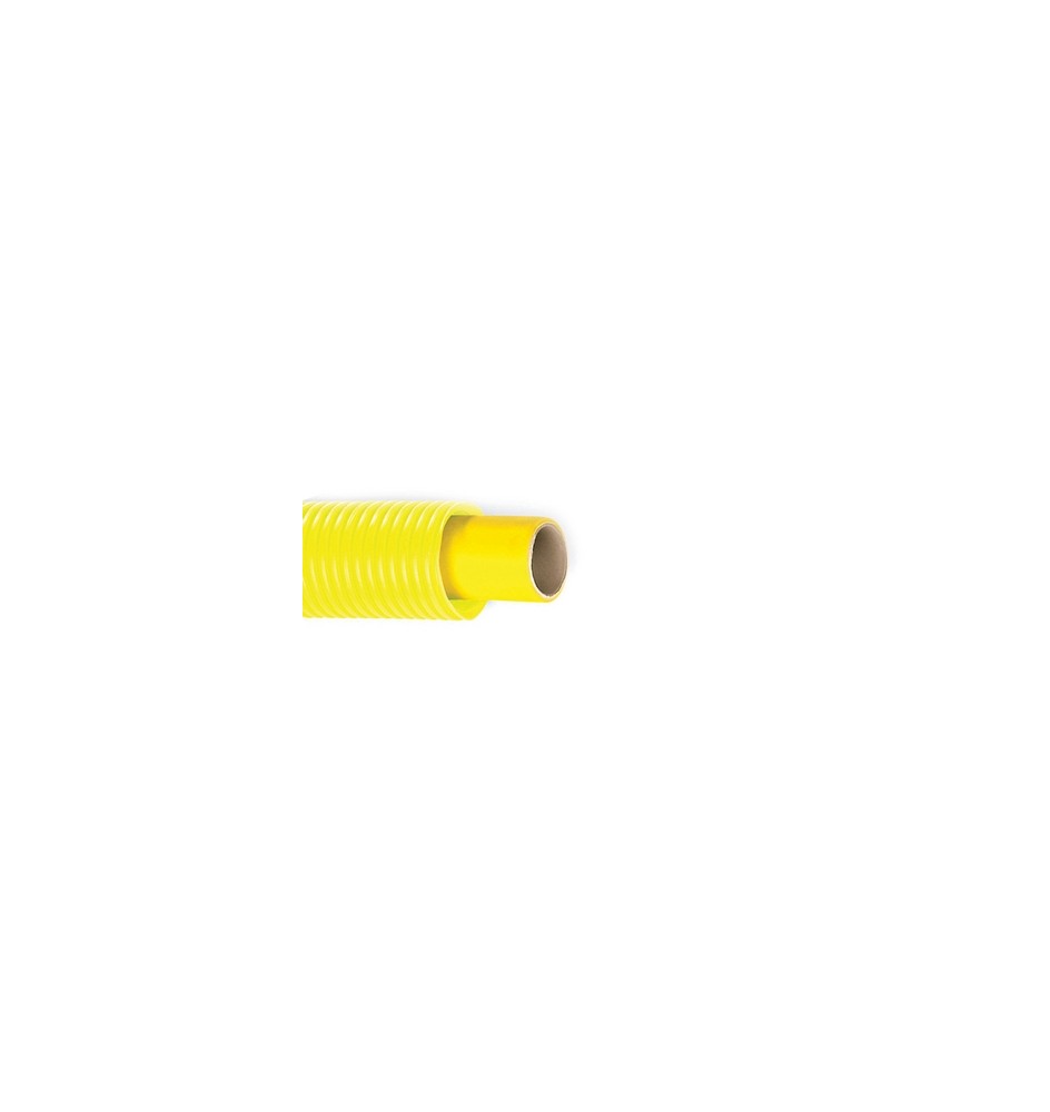 TUBO MULTISTRATO PER GAS CON GUAINA CORRUGATA GIALLA Diam. 26 x 3