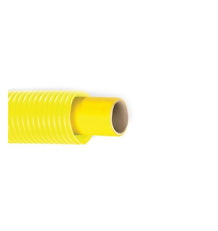 TUBO MULTISTRATO PER GAS CON GUAINA CORRUGATA GIALLA Diam. 26 x 3