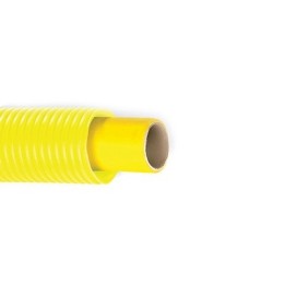 TUBO MULTI-DIAN PER GAS CON GUAINA CORRUGATA GIALLA Diam. 20 x 2