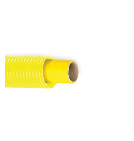 TUBO MULTI-DIAN PER GAS CON GUAINA CORRUGATA GIALLA Diam. 26 x 3