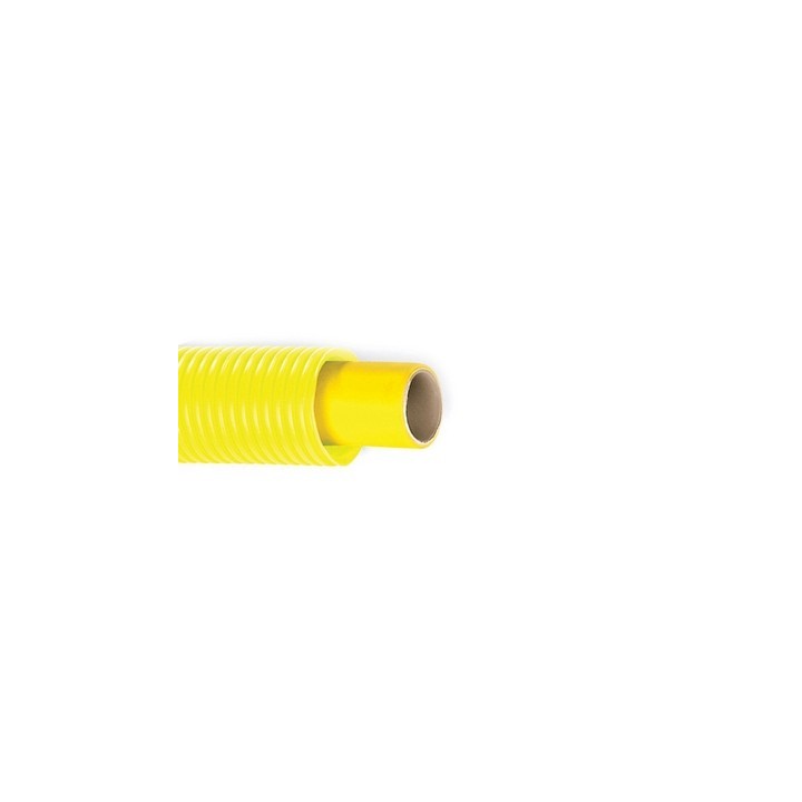 TUBO MULTI-DIAN PER GAS CON GUAINA CORRUGATA GIALLA Diam. 26 x 3