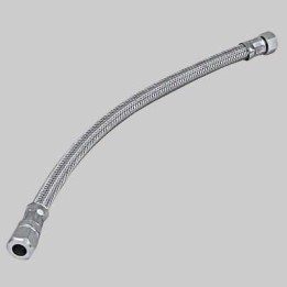 FLESSIBILE INOX CON BICONO FEMMINA - cm 60 F 1/2 x bicono 10