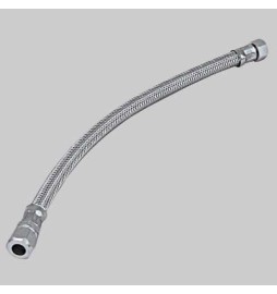 FLESSIBILE INOX CON BICONO FEMMINA - cm 60 F 1/2 x bicono 10