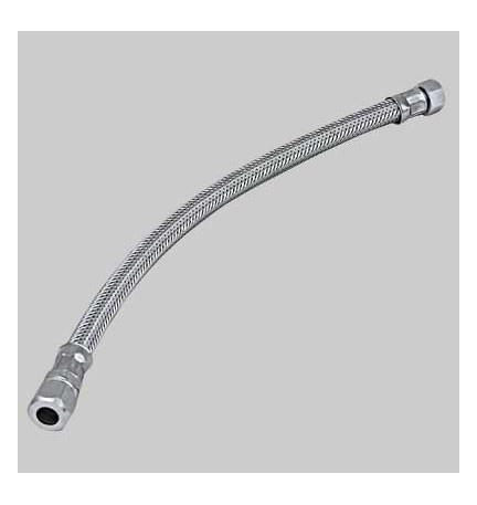 FLESSIBILE INOX CON BICONO FEMMINA - cm 50 F 3/8 x bicono 10