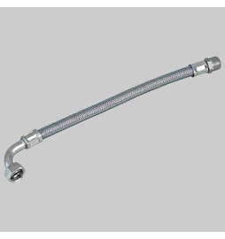 FLESSIBILE INOX CON CURVA F 3/4 X M 1/2 - cm 20