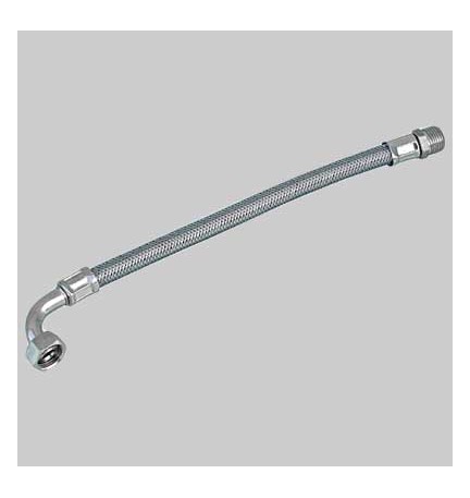 FLESSIBILE INOX CON CURVA F 3/4 X M 1/2 - cm 80