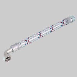 FLESSIBILE ANTIVIBRANTE CON CURVA 1" X 1" - cm 50