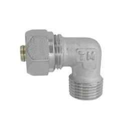 RACCORDO CURVO MASCHIO TIEMME PER MULTISTRATO 1/2 x 16