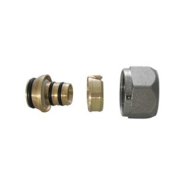 ADATTATORE PER TUBO MULTISTRATO NICHELATO 20 x 2.0 - 3/4 x 18
