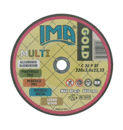 IMA DISCO UNIVERSALE GOLD PIANO D 230X2,0 MM