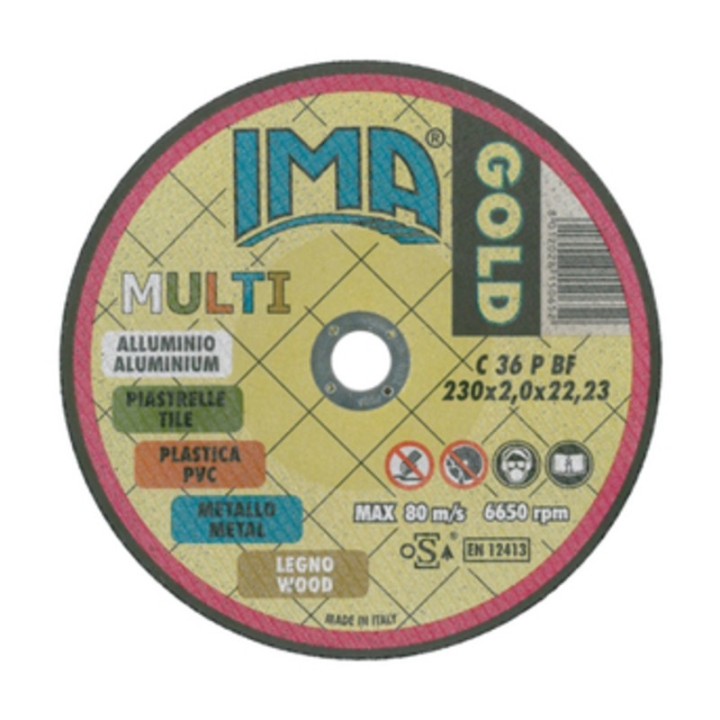IMA DISCO UNIVERSALE GOLD PIANO D 230X2,0 MM
