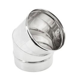 GOMITO INOX AISI 304 45 D 10 CM