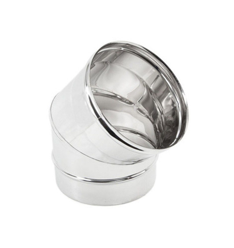 GOMITO INOX AISI 304 45 D 10 CM