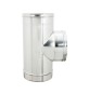 RACCORDO A T INOX ATTACCO FFM P/PELLET D 10 CM