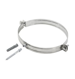 COLLARE INOX C/TASSELLO P/TUBO STUFA 10CM