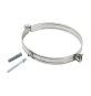 COLLARE INOX C/TASSELLO P/TUBO STUFA 10CM