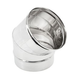 GOMITO INOX AISI 304 45 D 15 CM