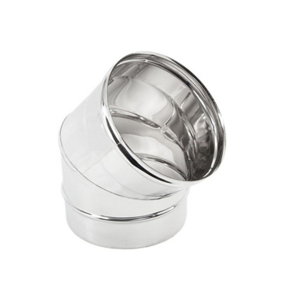 GOMITO INOX AISI 304 45 D 25 CM