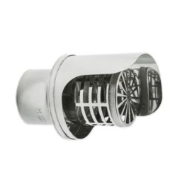 TERMINALE INOX ORIZZONTALE D 8 CM