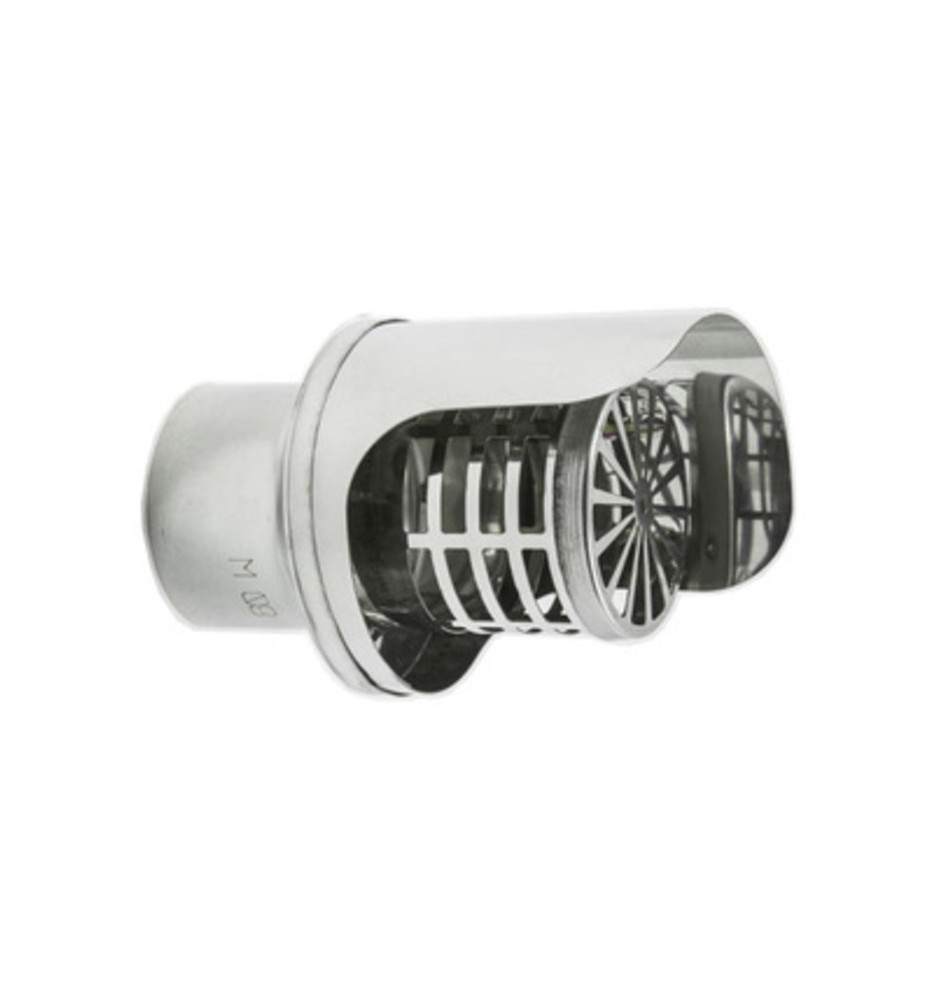 TERMINALE INOX ORIZZONTALE D 10 CM