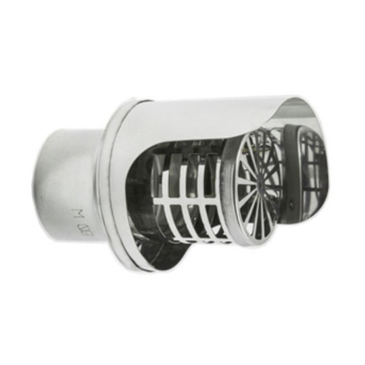 TERMINALE INOX ORIZZONTALE D 10 CM