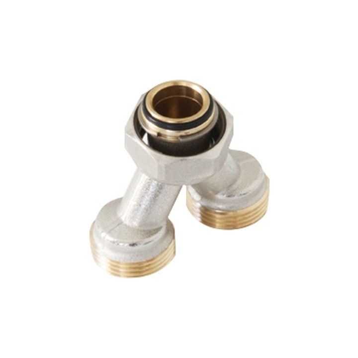 RACCORDO A Y CON GIRELLO E ATTACCHI 3/4"x18 TIEMME G3/4" 3/4"x18