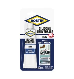 BOSTIK SILICONE UNIVERSALE 60 ML NERO BLISTER