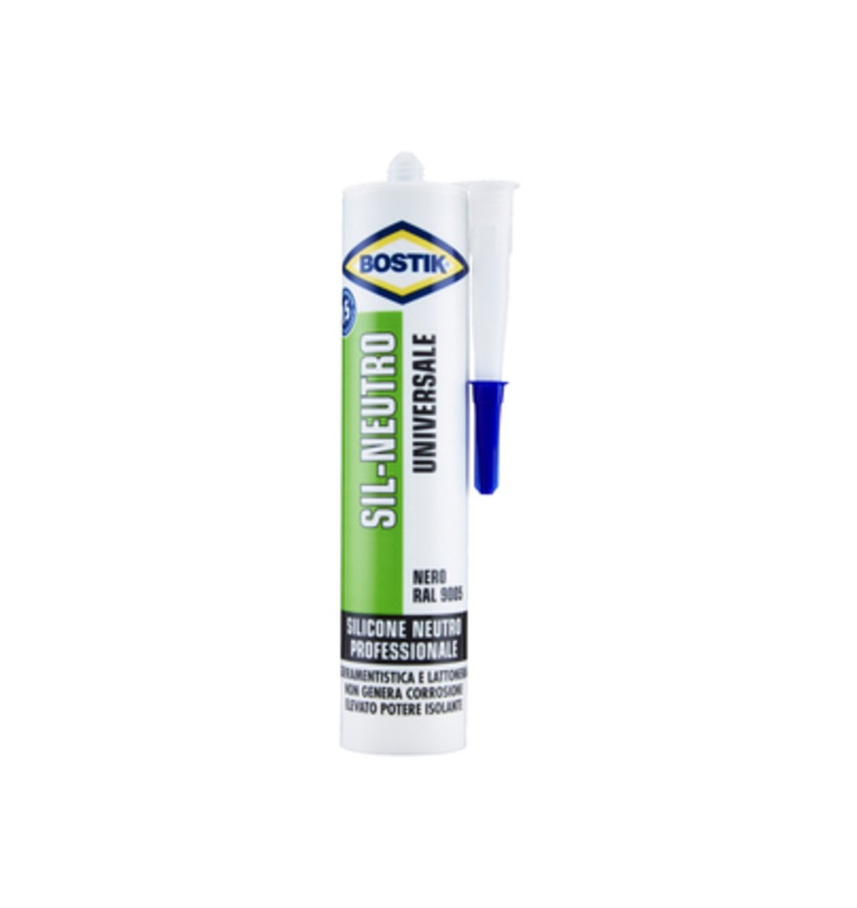 BOSTIK SIL-NEUTRO UNIVERSALE 300 ML NERO