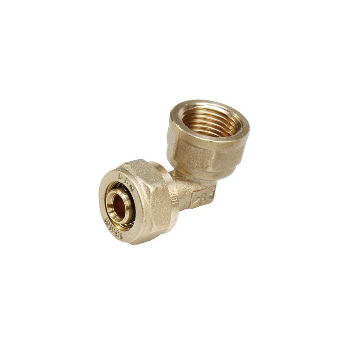 GOMITO 90° F/FILETTO F A COMPRESSIONE PER MULTISTRATO Diam. 1" x 32