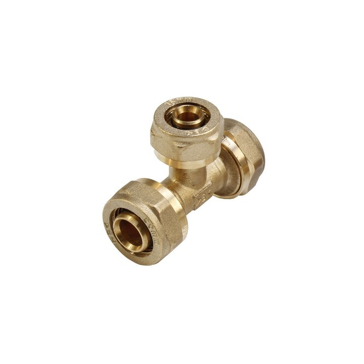 TEE F/F/F A COMPRESSIONE PER MULTISTRATO Diam. 26