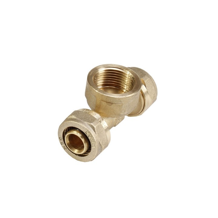 TEE F/FILETTO F/F A COMPRESSIONE PER MULTISTRATO 20 x 3/4" x 20