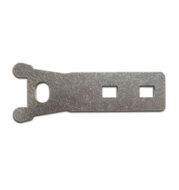 PORTALUCCHETTO PIANO ORIZ ACC ZINC 8X155 MM
