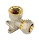 RACCORDO CURVO FEMMINA CON FLANGIA SERIE INS PER MULTISTRATO 1/2 x 16