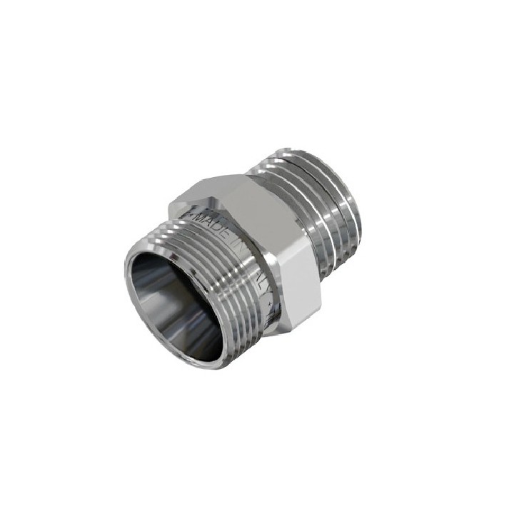RACCORDO DIRITTO MASCHIO CROMATO 1/2 - 24X19 fil (D.16)