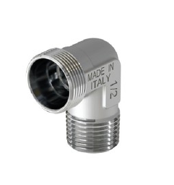 RACCORDO CURVO MASCHIO CROMATO 1/2 - 24X19 fil (D.16)