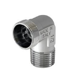 RACCORDO CURVO MASCHIO CROMATO 3/4 - 24X19 fil (D.16)