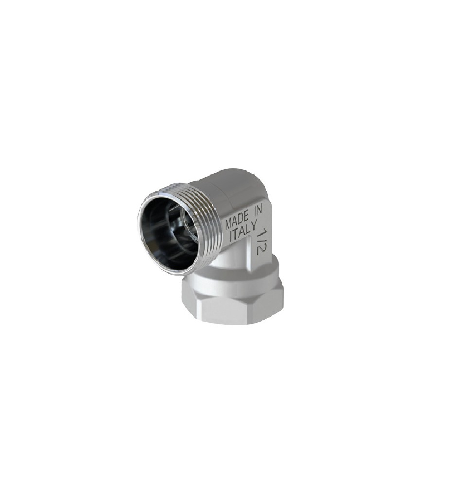RACCORDO CURVO FEMMINA CROMATO 1/2 - 24X19 fil (D.16)