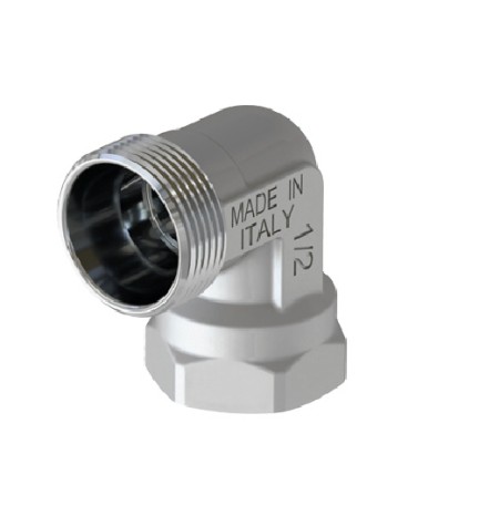 RACCORDO CURVO FEMMINA CROMATO 1/2 - 24X19 fil (D.16)