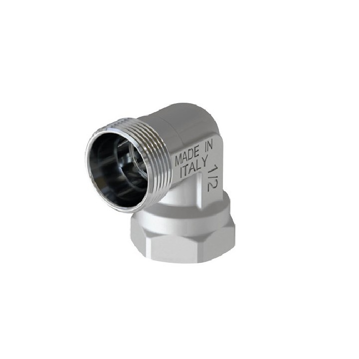 RACCORDO CURVO FEMMINA CROMATO 3/4 - 24X19 fil (D.16)