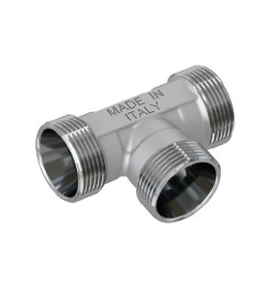 RACCORDO A T MASCHIO CROMATO 24X19 fil (D.16)