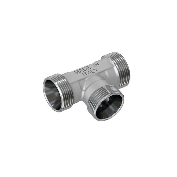 RACCORDO A T MASCHIO CROMATO 24X19 fil (D.16)