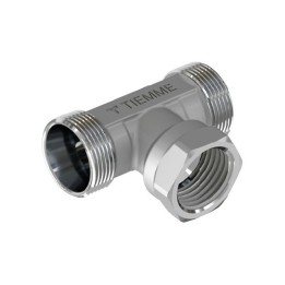 RACCORDO A T MASCHIO FEMMINA CROMATO 1/2 - 24X19 fil (D.16)